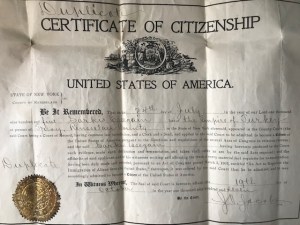 Ancestor Naturalization Papers